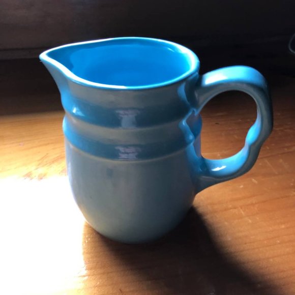 Oxford Dining Vintage Oxford Stoneware Blue Pitcher 534 Tall Made